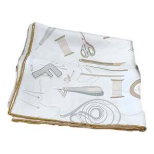 Fendi Multi-Color Graphic Print Silk Scarf Light